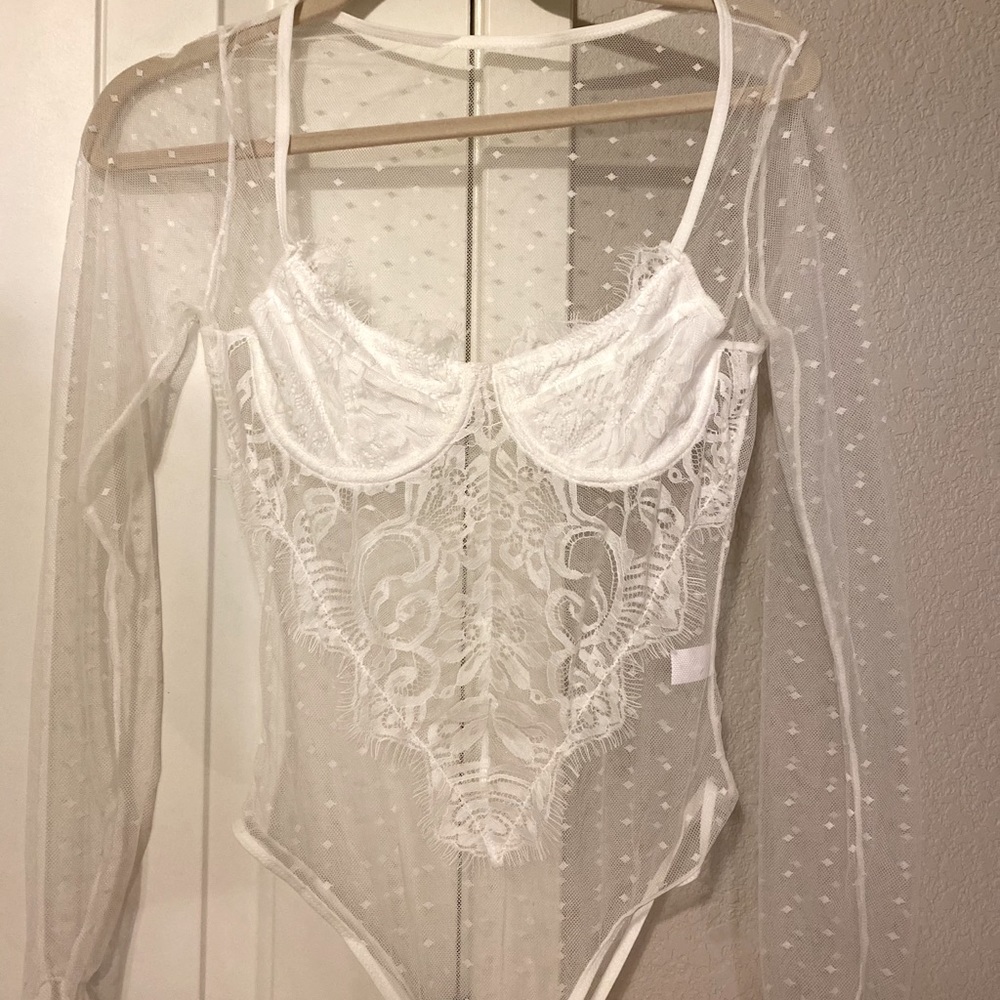 Long Sleeve Lace Bodysuit